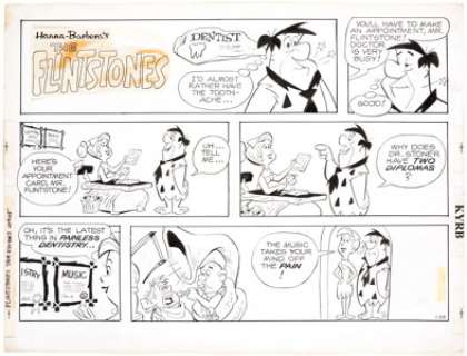 Don Sherwood Flintstones Sunday Comic Strip Original Art Group of 3 (Editor‘s Press Service, c. 1989).... (Total: 3 Original Art)