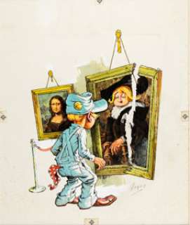 Basil Gogos Half-Cracked #1 Paperback Book Cover Original Art (Dell, 1974).... | Heritage