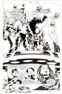 Adam DeKraker and Andy Lanning Titans #19 Story Page 7 Original Art (DC Comics, 2000)....