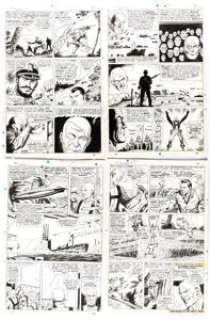 Dick Ayers and Syd Shores Captain Savage and His Leatherneck Raiders #2 "The Return of Baron Strucker!" 12-Page Pa... (Total: 12 Original Art) | Heritage