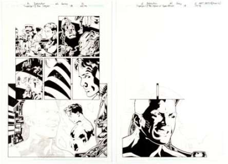 Barry Kitson, Adam DeKraker, and Mick Gray Supergirl and the Legion of Super-Heroes #18 Original Art Panel Page -