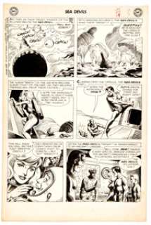 Russ Heath Sea Devils #9 Story Page 3 Original Art (DC, 1963). The Sea Devils rescue some Astronauts on the - | Heritage