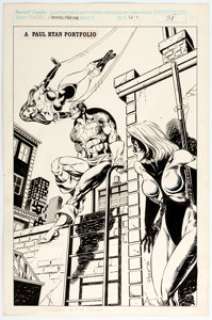 Paul Ryan Marvel Fanfare #52 Portfolio Page 31 Captain America Original Art (Marvel).... | Heritage