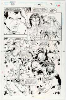 Kevin West and Steve Montano Guardians of the Galaxy #46 Story Page 7 Original Art (Marvel, 1994). The Beyonder -
