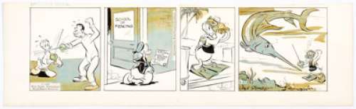 Al Taliaferro Donald Duck Daily Comic Strip Original Art dated 5-27-59 (King Features Syndicate, 1959). Donald - | Heritage