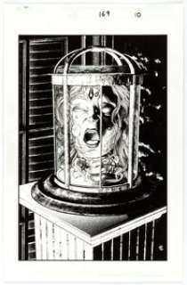 Brian Haberlin Spawn #169 Splash Page 10 Original Art (Image, 2007). Nyx is shown the preserved head of Zera, -