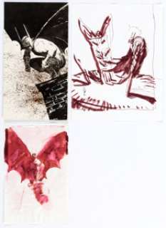 George Pratt - Batman Specialty Sketches Original Art Group of 3 (undated). A trio of Batman illustrations by - | Heritage