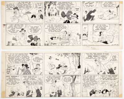Billy DeBeck Barney Google Sunday Comic Strip Original Art dated 10-6-35 (King Features Syndicate, 1935).  An - | Heritage