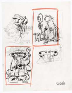 Wally Wood - Monster Illustrations Original Art (c. 1960-70s).... | Heritage