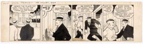 Chester Gould Dick Tracy Daily Comic Strip Art dated 5-28-37 (Chicago Tribune, 1937).... | Heritage