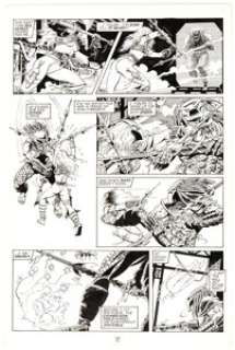Eduardo Barreto Aliens / Predator: The Deadliest of the Species #5 Story Page 17 Original Art (Dark Horse, 1995). - | Heritage