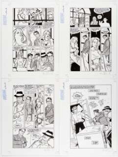 Mike Allred Madman Comics #19 Story Pages 12-15 Original Art (Dark Horse, 2000). Former Fed Mike Mattress and Dean - | Heritage