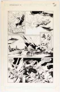 Kevin Nowlan - The Outsiders Annual #1 Story Page 38 Original Art (DC, 1986).