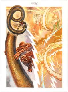 Ricardo Villagran - Strange Tales V3#1 Painted Page 61 The Thing Original Art (Marvel Comics, 1994)....
