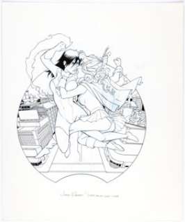 Jimmie Robinson - I Hate Gallant Girl #3 Cover Original Art (Image, 2009).