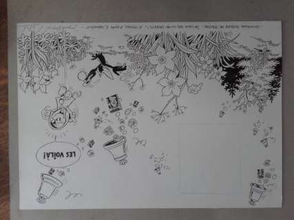 Taymans, André (D’après Raymond Macherot) | Dessin original  - Couverture d’un dossier de presse  - Sibylline  - Spirou 1565  - (2006) | Catawiki