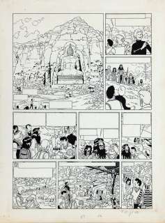 de Moor (Bob) - Lot 389 - Barelli, planche n°20 à l‘encre de Chine de…