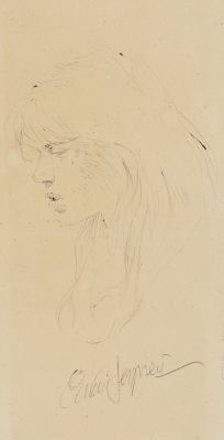 Serpieri | Druuna, illustration au stylo à bille noire sur… | AZ auction