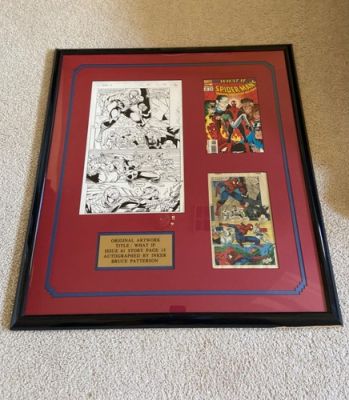 Spider Man Original Comic Art Drawings Framed, Only 1 Exists Worldwide! | eBay US (Buy It Now)