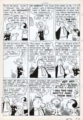 Sagendorf | Lot 580 - Popeye, planche n°19 à l’encre de Chine de… | AZ auction