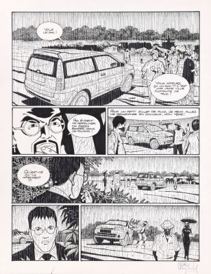 Lenaerts | Lot 130 - La Fugitive, planches n°19 à l’encre de Chine… | AZ auction