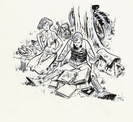 Follet | Lot 112 - Edmund Bell, illustration à l’encre de Chine et… | AZ auction