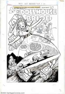 Bob Powell - Original Art for Teen Age Brides #18 Complete 5-page Story "Dollhouse Bride" (Harvey, - | Heritage