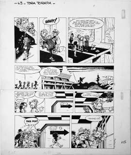 FOURNIER Jean Claude  - Spirou et Fantasio  - Planche 43 de l’album Tora Torapa [...] | Vermot et Associés