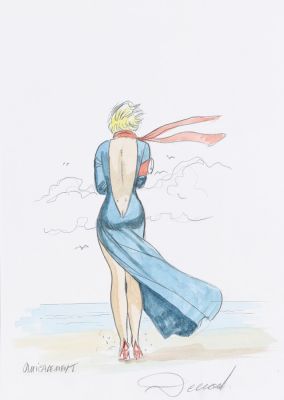 Renaud | Lot 113 - Jessica Blandy, illustration à la mine de plomb… | AZ auction