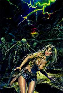 Enzo Sciotti - ‘terror blu‘ #58 cover painting (1979)