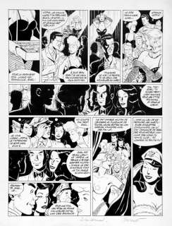 Berthet | Pin-up, planche n°22 Ã  l’encre de Chine du 1er Ã… | Banque Dessinée