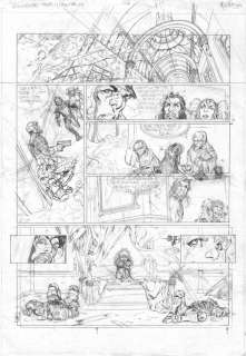 Crayonné original de la planche 14 de - Système Ragnarok - tome 4 de la série Kookabura par Nicolas MITRIC