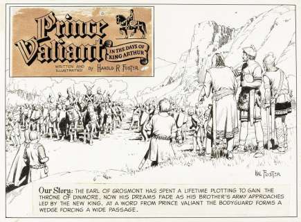 Foster Hal - "Prince Valiant - A King Earns a Throne", 1967 | Urania Casa d’Aste