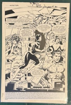 Strike force Morituri Original Comic Book art Page Issue #7 Page 1