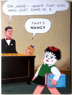 Gary Hallgren Original Art: NANCY MAKES UP | Denis Kitchen Art Agency