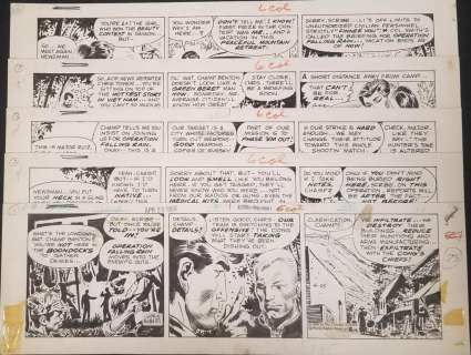 Kubert & Moore Green Beret Dailies | Weiss Auctions