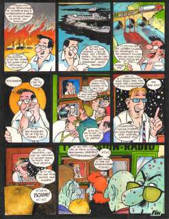 Frank Â MARGERIN - Planche originale 8 de l‘histoire courte - Les cinq dernières minutes - parue dans le tome 2 de FRANK MARGERIN PRESENTE - Tranches de brie -