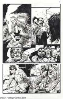 Simon Bisley and Kevin Eastman - Casey Jones and Raphael #1, page 8 Original Art (Mirage, 1994 ). It’s never easy - | Heritage