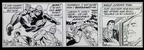 The Amazing Spider-Man Original Comic Strip Art 6-28-1990 | misc / divers