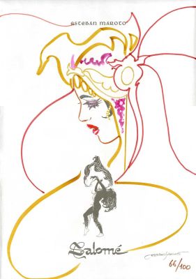 Esteban Maroto | Portafolio Salomé 66/100 con Dibujo Original (ECCarteycoleccionismo) | Pop Art Collector