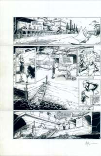 Nicolas Malfin - Golden City, tome 1, page 23 encre de chine, 33 x 45 cm