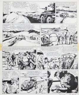 Jijé | Planche originale Ã  l’encre de Chine  - Tanguy et Laverdure  - Lieutenant Double Bang  - (1968) | Catawiki