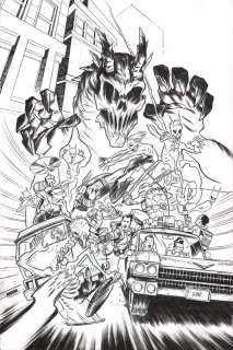 Adam Gorham - Tmnt / Ghostbusters #1 Variant Cover Art - 2017