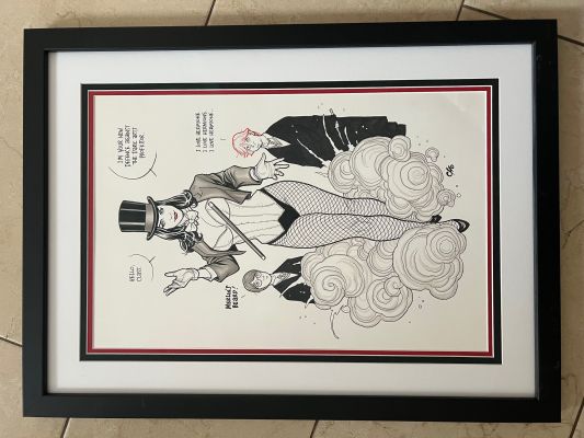 Frank Cho Original Art Framed - Zatanna 14" X 20"