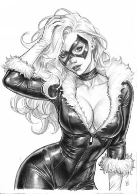 Black Cat (09"x12") Original Art by Will Tyr - Ed Benes Studio | eBay US