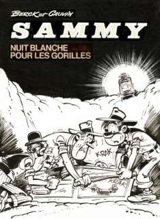Berck | Sammy, Nuit blanche pour les Gorilles, couverture originale… | Septimus