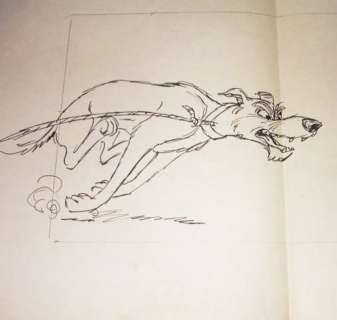 Disney Studios - Original Layout Drawing - Chief - The Fox and the Hound (1981) | Catawiki
