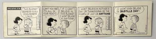 Charles Schulz 1957 Peanuts Daily Comic Strip Art | Weiss Auctions