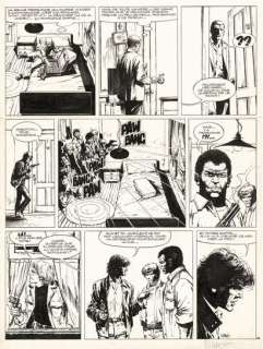 Vance | WILLIAM VANCE XIII Le Jour du soleil noir (T.1), Dargaud 1984 Planche originale... | Daniel Maghen Enchères