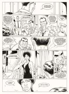 Vallée - Lot 84 - SYLVAIN VALLÉE KATANGA Diamants (T.1), Dargaud 2017 Planche originale n° 42. Encre...